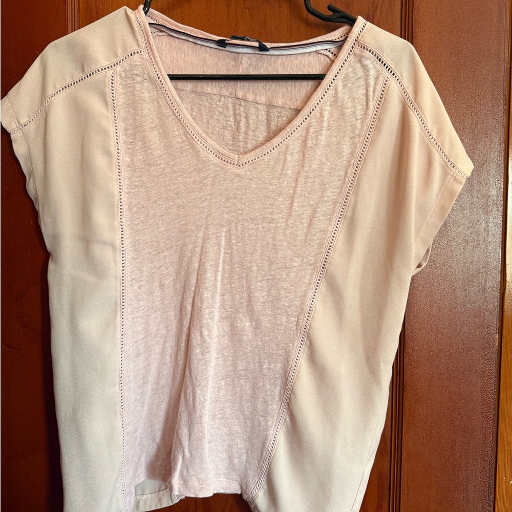 Tommy Hilfiger Light Pink Short Sleeve Top